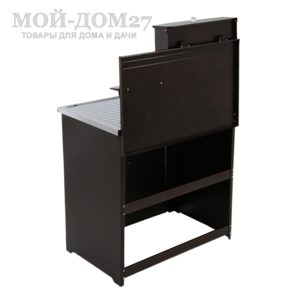 Умывальник ДУЭТ с подогревом (Медь) нерж. мойка | Мой-Дом27 | Объем бака – 17 литров с нагревателем мощностью 1,25 кВт Время нагрева до 60 градусов – 30 минут<br>
 <b>Возможна установка бака и мойки с левой или с правой стороны умывальника<br>
 </b>Материал умывальника – сталь толщиной 0,7 мм<br>
 Мойка – нержавеющая сталь<br>
 Кран – металлический<br>
Поставляется в разобранном виде, в коробке 84*53*20 см с ручками